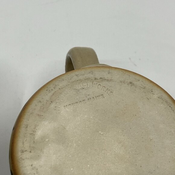 Monroe Salt Works Pottery Mugs Iris Handmade Art Studio Pottery Coffee Cup 4" - Picture 8 of 12